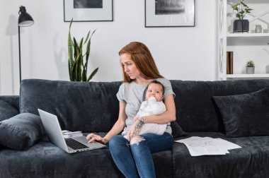 Anne, kadın, bekar, iş, bebek