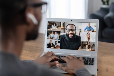 adam, iş, çalışan, video çağrısı, uzaktan çalışma