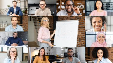 Çevrimiçi kurs konsepti, vodeo çağrısı