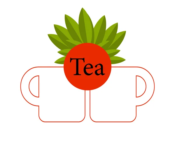 Вектор чай ізольовані — стоковий вектор