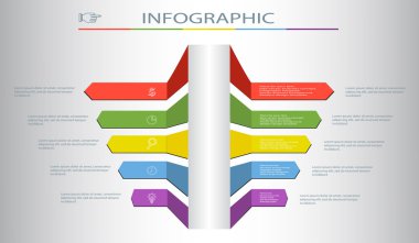 iş infographics şablonu