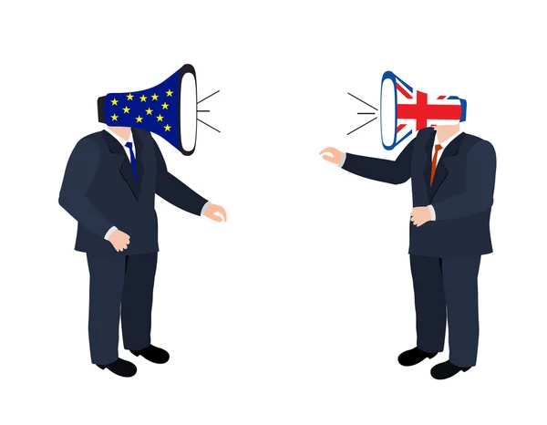 Brexit 개념 사람들 — 스톡 벡터