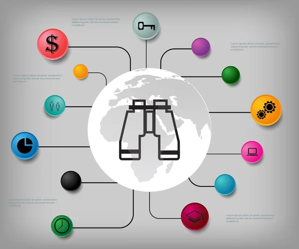 Elementos de diseño infográfico — Archivo Imágenes Vectoriales