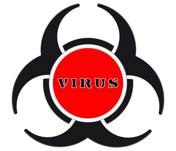 Avertissement de virus — Image vectorielle