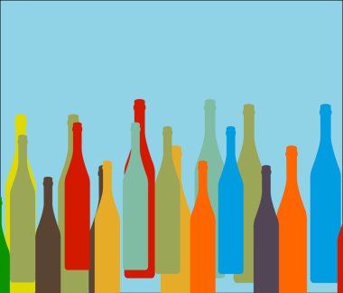 fles openşişe üzerinde arka plan