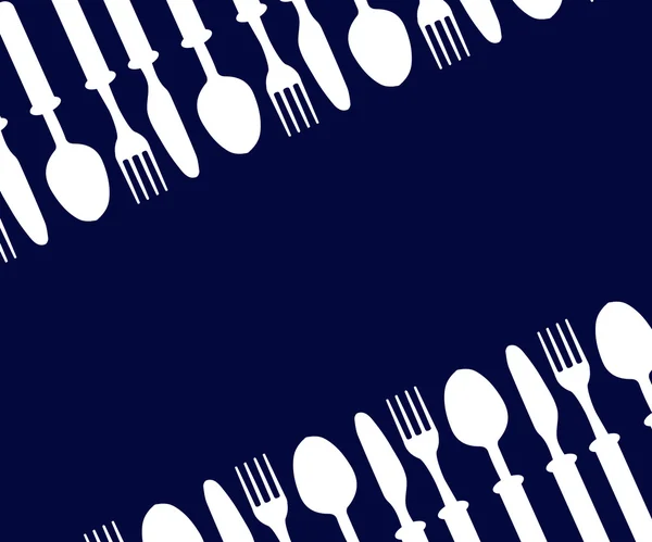 Plate with cutlery — Stock Vector