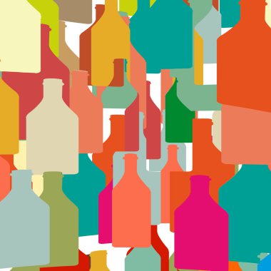  Şarap şişeleri ve bardaklar.