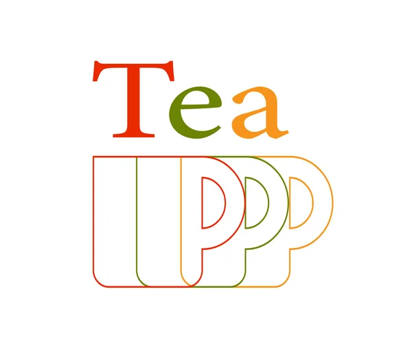 Ένα φλυτζάνι τσάι — Διανυσματικό Αρχείο