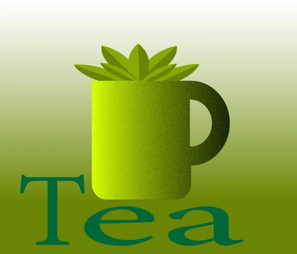 Taza de té — Vector de stock