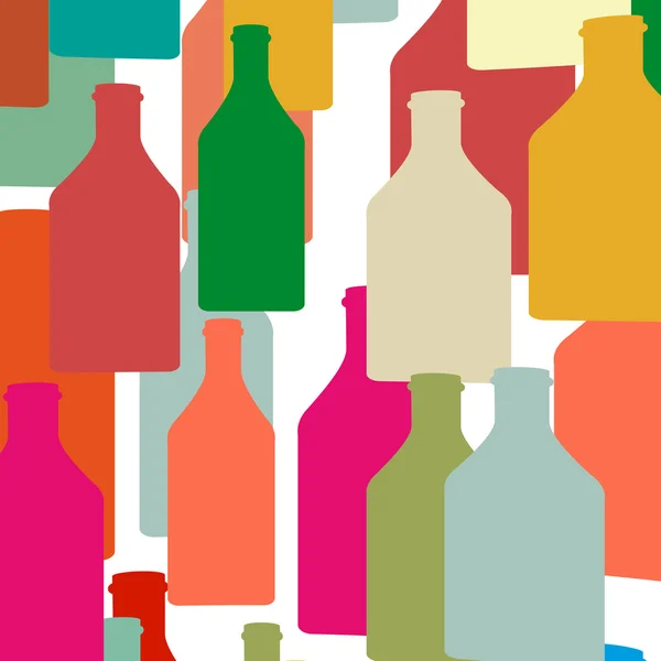 Bottle silhouette color — Stock Vector