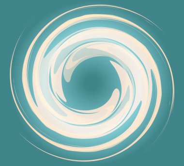 Isolated vortex on background Whirlpool vector clipart