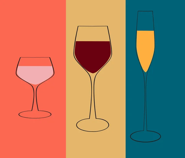 Wine menu design — Stock Vector