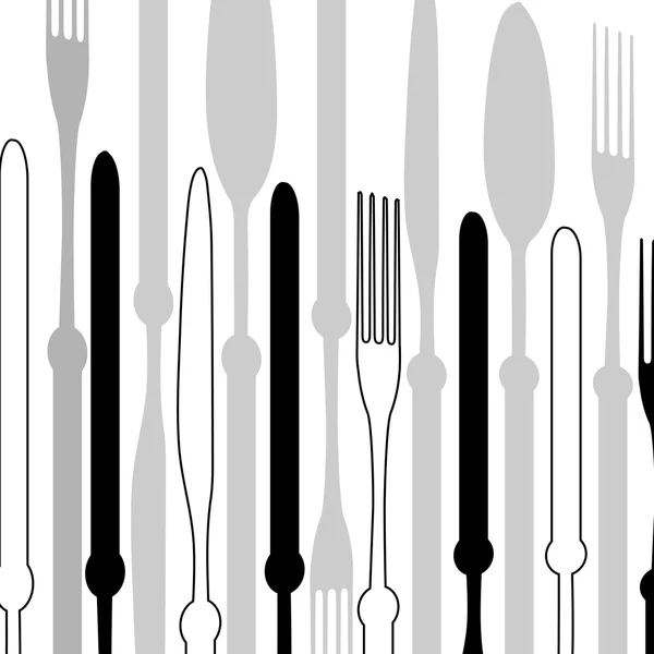Menu with cutlery vector — Stock Vector
