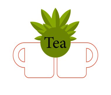 fincan çay vektör