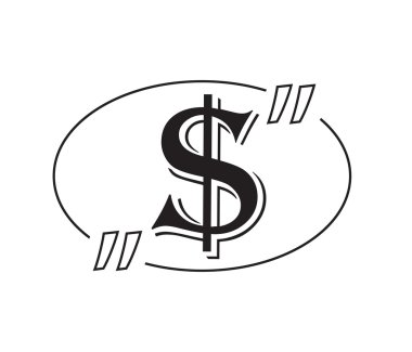 Doları sembolü kabarcık