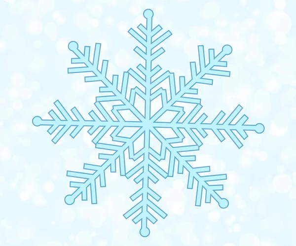 Ilustración vectorial copo de nieve — Archivo Imágenes Vectoriales