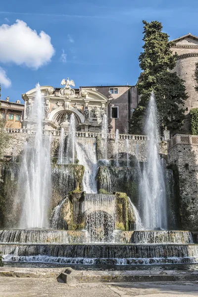 Villa D'este, Tivoli Neptün Çeşmesi — Stok fotoğraf