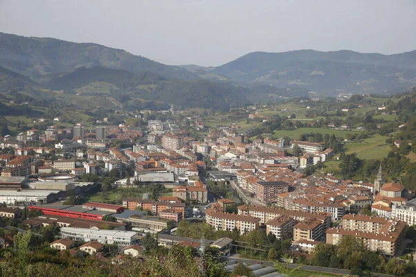 Panoramica Azpeitia Pueblo Del Gipuzkoa Pais Vasco 西班牙 — 图库照片