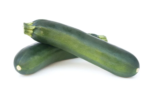 Zucchine fresche su sfondo bianco — Foto Stock