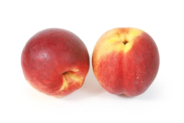 Peaches on white background — Stock Photo, Image