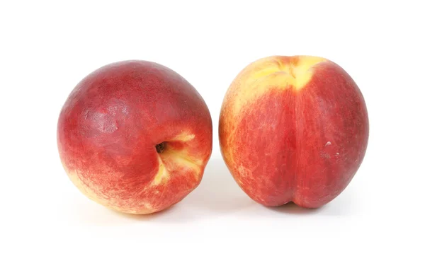 Peaches on white background — Stock Photo, Image