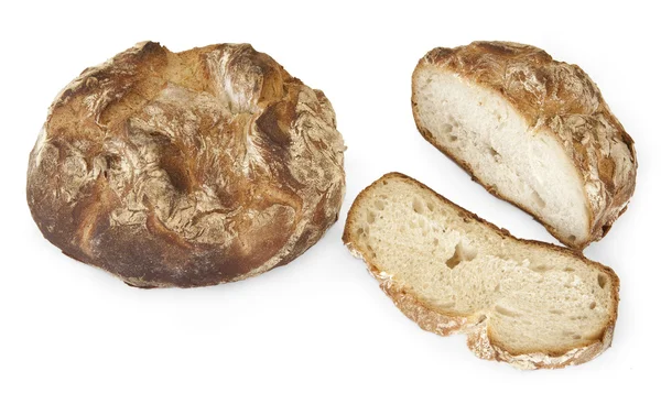 在传统的烤箱中烤的面包 — 图库照片