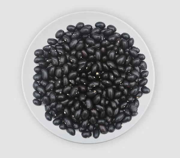 Plato de frijoles negros — Foto de Stock