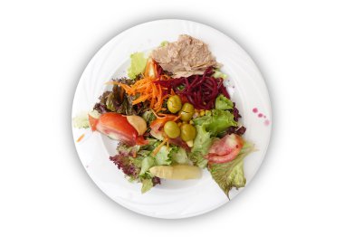 Karışık salata kaplama