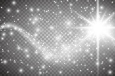 Parlak ışık efekti. Vektör çizimi. Noel flaşı Konsepti.
