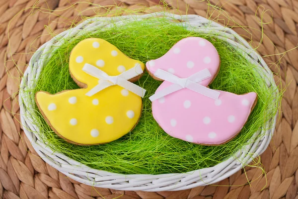 Easter traditional Gingerbread cookies backgroung — Stock Photo, Image