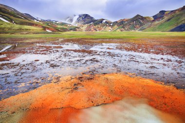 landmannalaugar, İzlanda'daki rhyolite dağlar