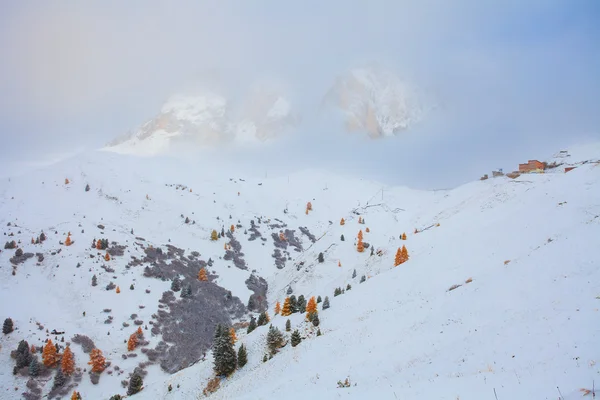 Montaña cerca de Campitello di fassa, Dolomitas, Italia —  Fotos de Stock