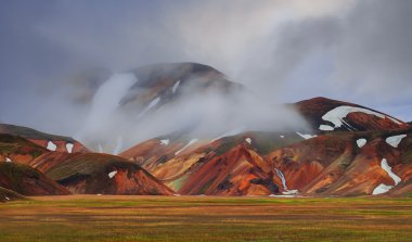 landmannalaugar, İzlanda'daki rhyolite dağlar