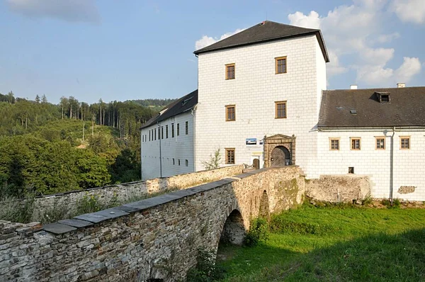 Ville Château Branna République Tchèque Europe — Photo