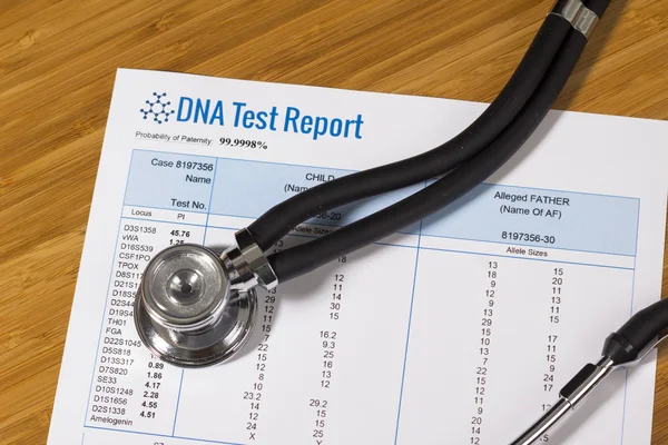 Dna 시험 보고서 — 스톡 사진