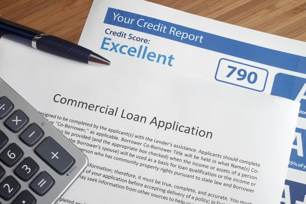 Credit report with score — Stock Photo, Image