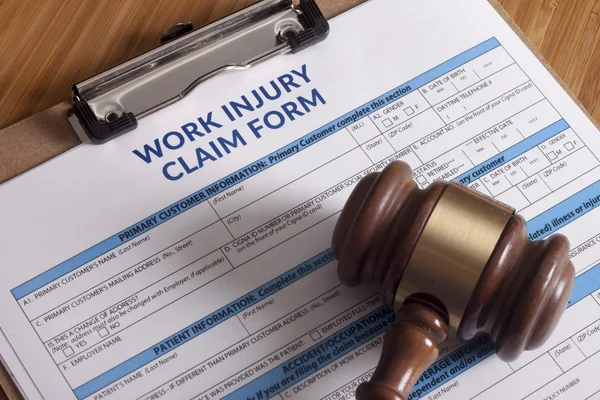 Work Injury claim form — Stock Photo, Image