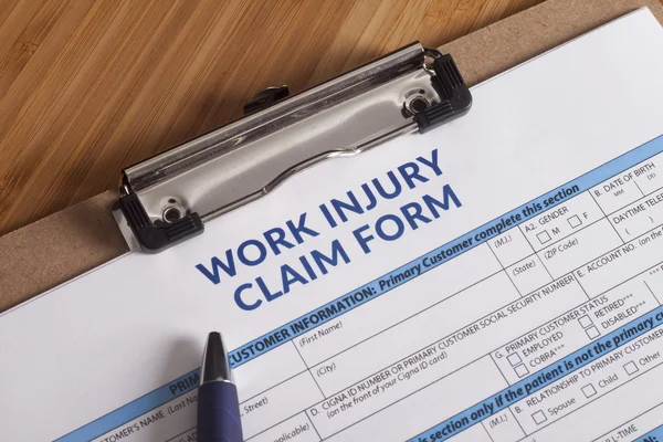 Work Injury claim form Stock Picture