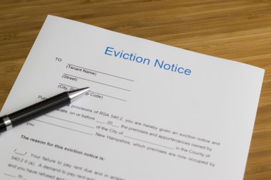 Eviction Notice Document clipart