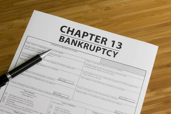 Bankruptcy Chapter 13 — Stock Photo, Image