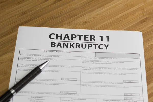 Bankruptcy Chapter 11 — Stock Photo, Image