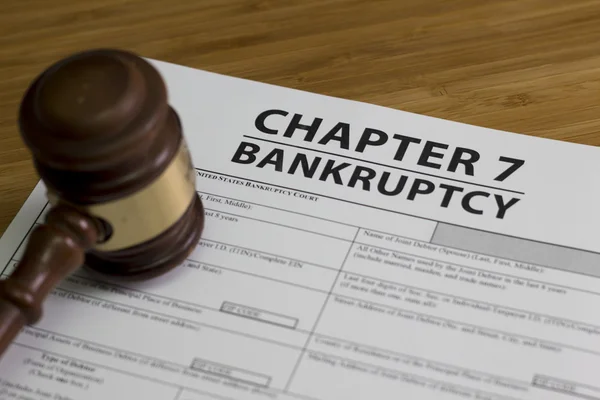 Bankruptcy Chapter 7 — Stock Photo, Image