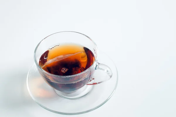 En kopp te med tepåse Royaltyfria Stockfoton