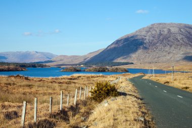 Lough Inagh görünümünü