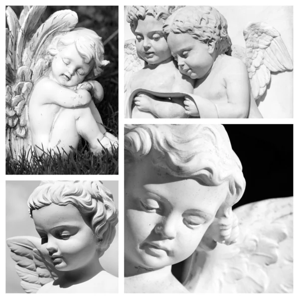 Carved angelic images Stock Photo