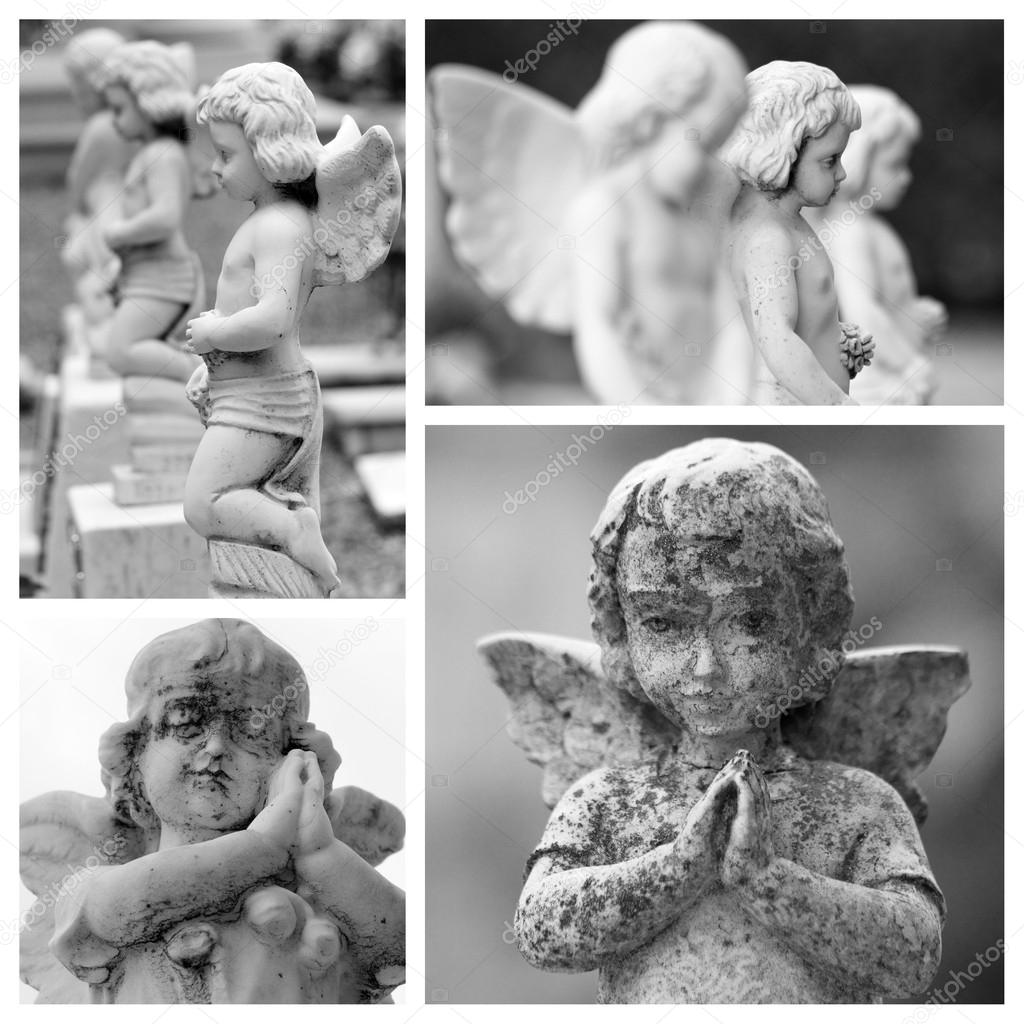 Pray angels sculptures