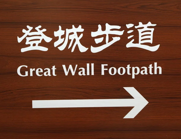 Great Wall Footpath — Stock Photo, Image