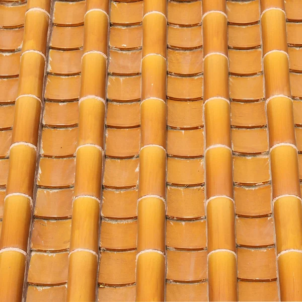 Yellow glazed tiles — Stock Photo, Image