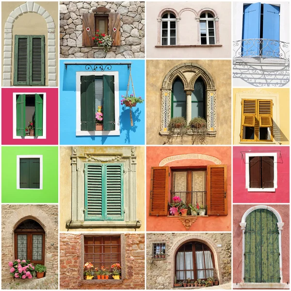 Oude mode windows — Stockfoto