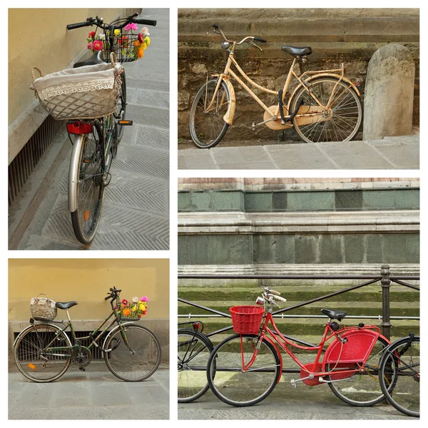 Romantic urban bicycles — Stock Photo, Image